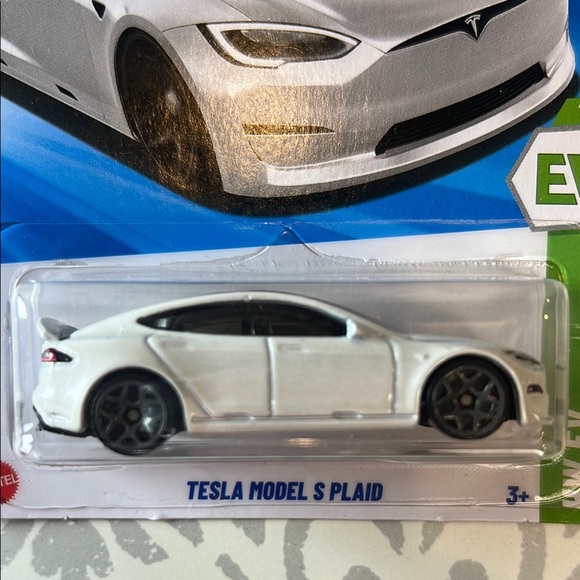 Hot Wheels-  Tesla Model S Plaid - White - Picture 16 of 16